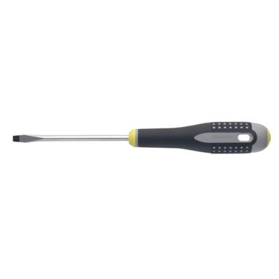 Bahco Ergo tournevis pour vis à fente 55 mm manche en trois parties acier de qualité fortement allié chromé bled bruni
