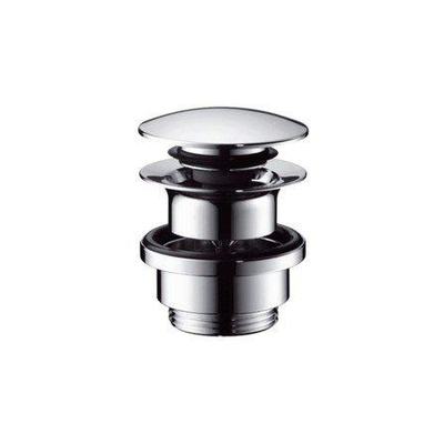 Hansgrohe Push Bonde d'évacuation - clic-clac 1 1/4\ - pour mitigeurs de lavabo et de bidet - inox"