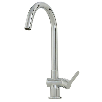 Nemo Spring Lana mitigeur de cuisine monocommande montage monotrou avec bec courbé avec bec haut orientable chrome