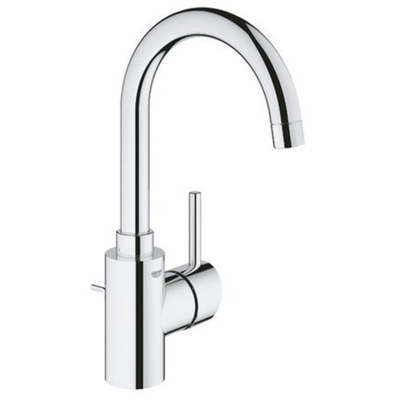 Grohe Concetto Wastafelkraan - L-Size - met afvoerplug - hoge draaibare uitloop - chroom