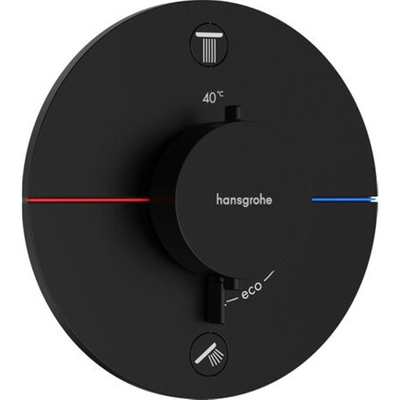 Hansgrohe Showerselect Comfort S thermostatique encastrable - 2 fonctions - mat noir