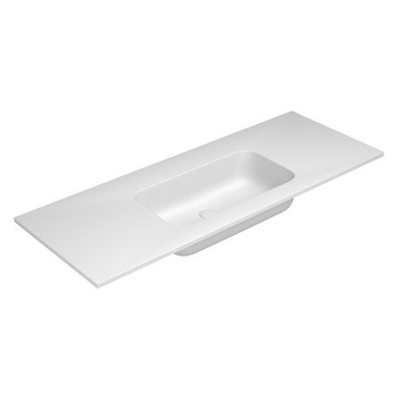 Nemo Stock by Falper Fin Lavabo pour meuble 120.5x50.5cm avec 1 vasque ceramilux Blanc mat