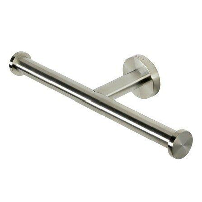 Geesa Nemox Porte-rouleau de papier toilette sans clapet double inox brossé