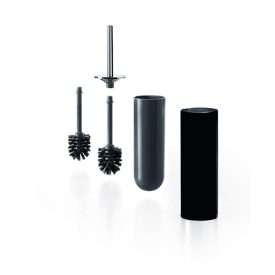 Nemo Stock Scura ensemble balai de toilettes sur pied/montage mural 90 x 400 mm laiton noir et chromé