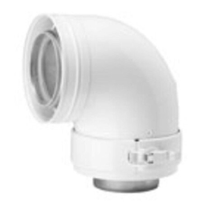 Burgerhout coude concentrique en alu fixe 90° 80/125mm
