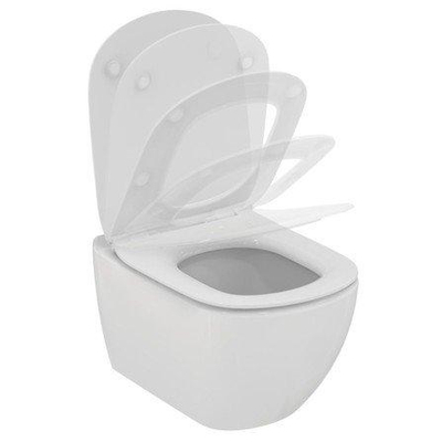 Ideal Standard Tesi WC suspendu – AquaBlade – profondeur 53,5 cm – avec abattant softclose – Silk White mat