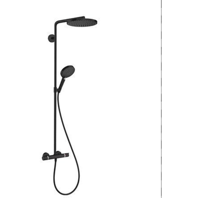 Hansgrohe Raindance Select S Showerpipe avec thermostatique 24cm PowderRain Noir mat