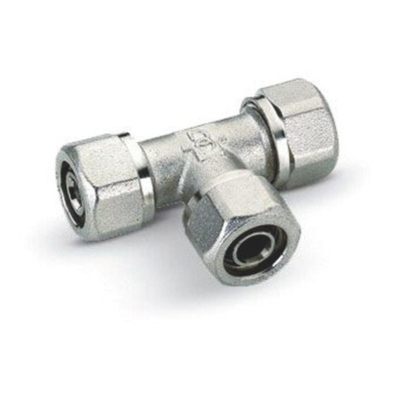 Go by Van Marcke Pex Alu klem T-stuk Ø26mm x Ø26mm x Ø26mm chromé