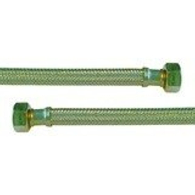 Go by Van Marcke flexible d'alimentation eau 1/2F écrou x 1/2F écrou 30 cm inox Ø13