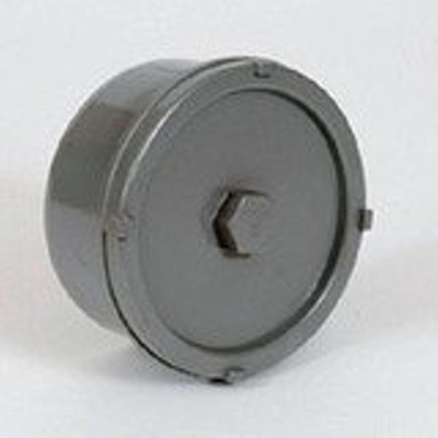Kabelwerk eupen eucarigidregrb sn4 accessoires d'assainissement bouchon à vis pvc d 110 mm joint fixe gris ral 7037