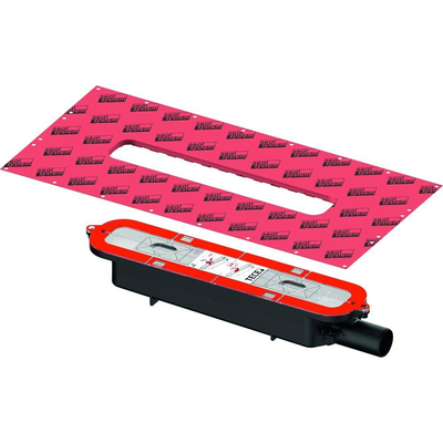 Tece - TeceDrainprofile - évacuation basse - DN 40 - horizontal