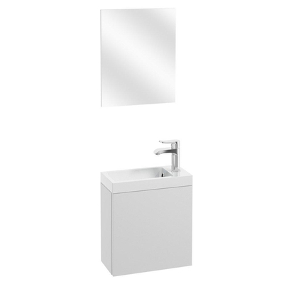 Nemo Go Frida toiletmeubel 20x40x40cm wit met spiegel 200 x 380 x 470 mm handwasbak hoogglans 200 x 400 x 122 mm