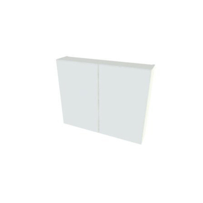 Nemo Spring Nebulo spiegelkast - 80x65x17.8cm - 2 deuren glazen leggers - met stopcontact - Minnesota Chocolat