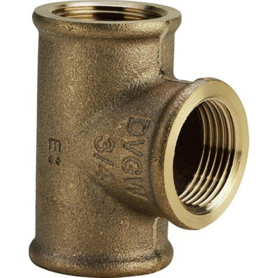 Viega t piece 3/8 x 3/8 bronze bi.