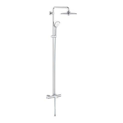 GROHE Euphoria system 260 colonne de douche avec mitigeur thermostatique pour baignoire avec tête de douche euphoria + 110 douchette de massage ronde chromée