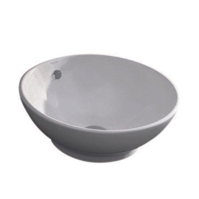nemo Spring Pilar lavabo à poser 41x17.4cm porcelaine rond avec trop-plein blanc