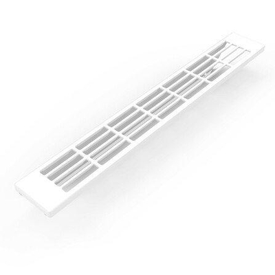 Grille supérieure Henrad pour radiateur 50x6.3cm type 11 Acier Blanc Brillant