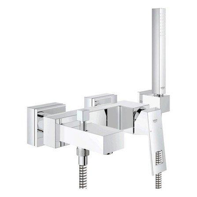 GROHE Eurocube robinet de baignoire avec inverseur et raccords avec garniture chrome
