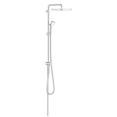 GROHE Tempesta cosmopolitan système 250 cubeflex colonne de douche avec vanne déviatrice pour montage mural chromé