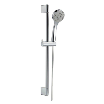 Nemo Start Lugo douchestangset - compleet - 650mm - met bevestigingen - gladde kunststofflexibel - 1 jet - glijstuk
