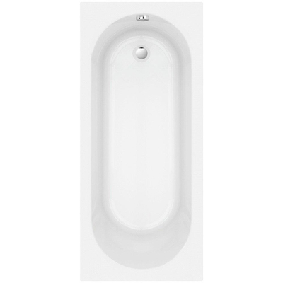 Nemo Spring Nantes inbouwbad - 170x75x40cm - mono - afvoer D52 - met potenstel wit acryl
