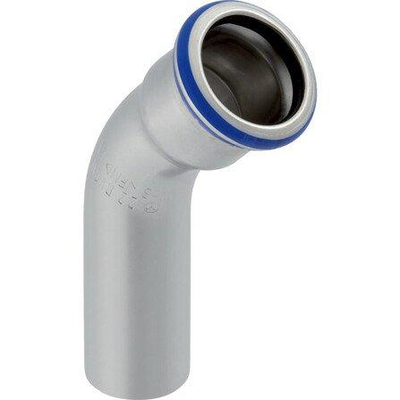 Geberit Mapress persfitting - inox - water - bocht - 45 graden MF - 18