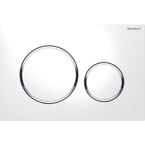 Geberit Sigma20 plaque de commande blanc/chrome/blanc SW53743