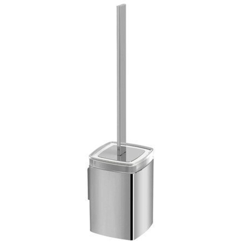 Nemo Stock Collection Zelo toiletborstelgarnituur - 10x11x39cm - aluminium - wandmontage - chroom SW477233