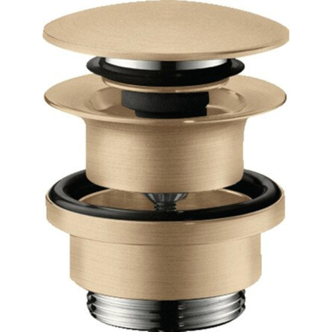 Hansgrohe Afvoerplug - 1 1/4" klikwaste - voor wastafel- en bidetmengkranen - geborsteld brons SW528897