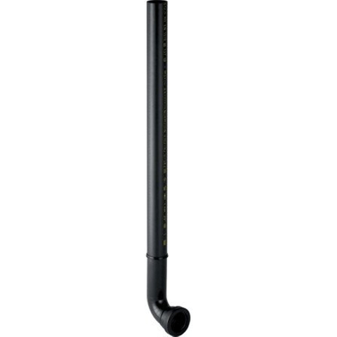 Geberit inbouwaansluitbocht - voor verbinding naar urinoir - D32 - L - 40cm - inkortbaar - PE - zwar - zwart 0700026