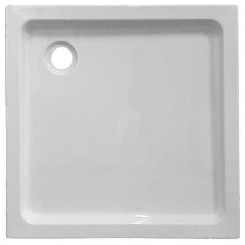 Nemo Start Horus douchebak - 80x80x6cm - acryl - afvoer D90 - wit - zonder potenstel - StratosL - dikte 4mm SW292944