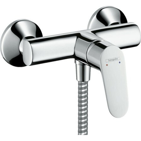 Hansgrohe Focus E2douchekraan - zonder omstel - met koppelingenHOH=15cm - hoogglans chroom 0450767