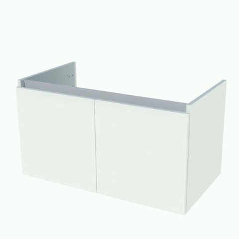 Nemo Start Tempus onderbouwkast - 90x50x49.5cm - 2 deuren - greeploos - wit SW288779