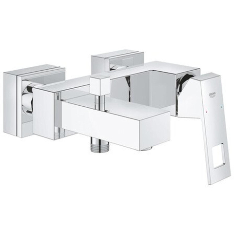 GROHE Eurocube badkraan met omstel en koppelingen chroom 0442111