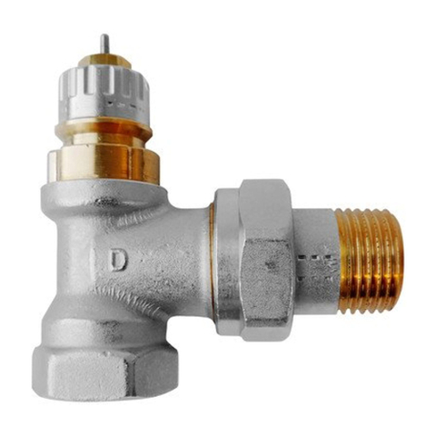 Danfoss Robinet d'arrêt de radiateur thermostatique 1/2 coudé Kvs 0,9 m3 h RA N15 4413042