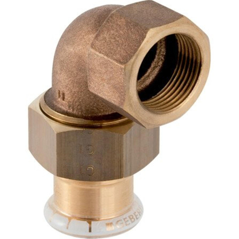 Geberit Mapress persfitting - koper - water - 3-delige overgangsbocht - met binnendraad - 22-3/4F 7468528