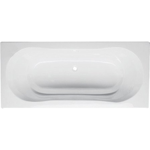 GO by Van Marcke Jersey baignoire encastrable - 180x80cm - côté de dos ergonomique biseauté - incl. pieds - Acrylique - blanc brillant SW292550