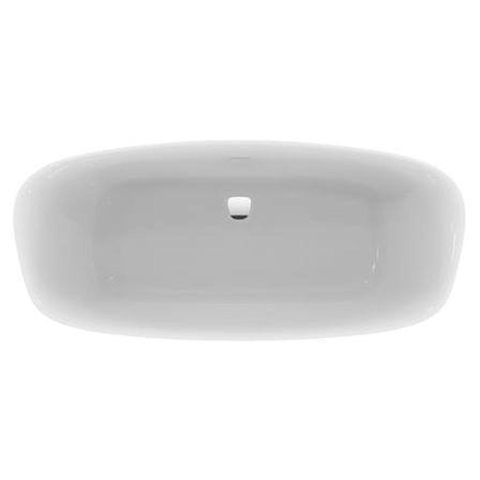 Ideal Standard Dea baignoire autoportante en matériau synthétique acrylique ovale 180x80cm avec pieds et trop-plein blanc 0181211