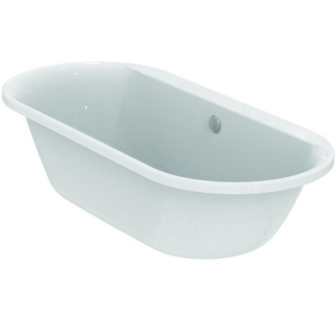 Ideal Standard Connect Air baignoire encastrée duo 180x80cm acrylique ovale blanc sans jeu de pieds SW89827