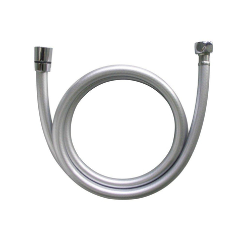 Nemo Spring Flussio doucheflexibel - universele aansluiting 1/2" - anti-twist - anti-kras - anti-knik - gladde kunststofflexibel - 1750mm - chroom SW284401