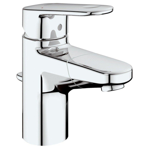Grohe Europlus 3 wastafelkraan met uittrekbare uitloop en waste chroom TWEEDEKANS OUT6649