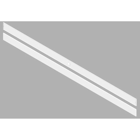 Henrad set de panneaux latéraux pour radiateur 180x10cm type 22 Acier Blanc Brillant SW71209