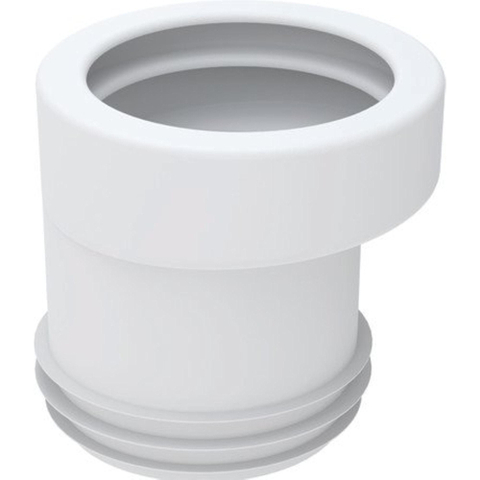Wisa manchette de raccord excentrique en plastique 100 110mm saut 20mm blanc 0771937