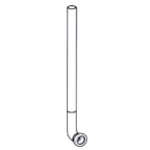 Geberit inbouwaansluitbocht - voor verbinding naar urinoir - D32 - L - 40cm - inkortbaar - PE - zwar - zwart 0700026