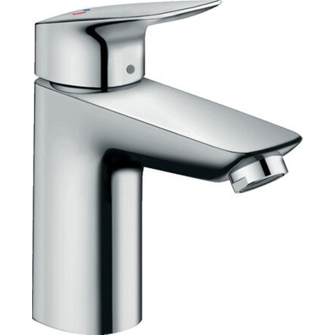 Hansgrohe Logis Eengreeps wastafelmengkraan - 100 - coolstart - zonder afvoer - hoogglans chroom 0605650