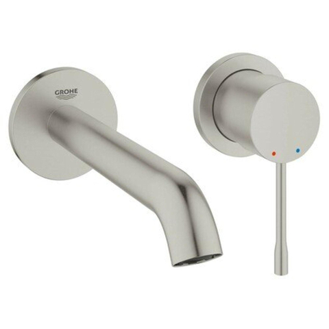 Grohe Essence New Wastafelkraan Inbouw - uitloop 18.3cm - M-size - Supersteel (RVS) SW73261