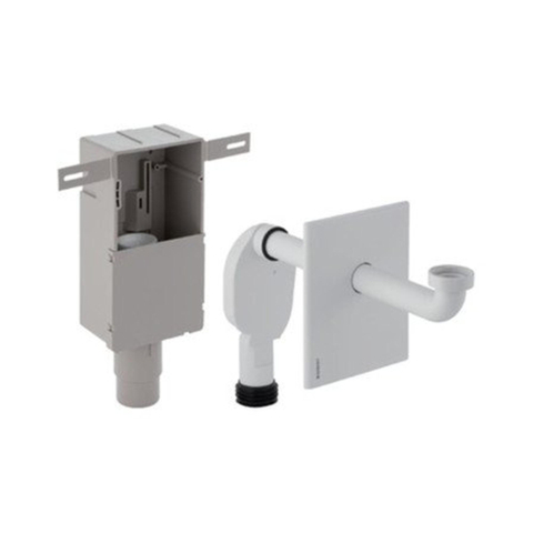 Geberit inbouwsifon - voor wastafel - met afdekplaat - met aansluitbocht van D - 32mm - 5/4" - D - 50 7950185
