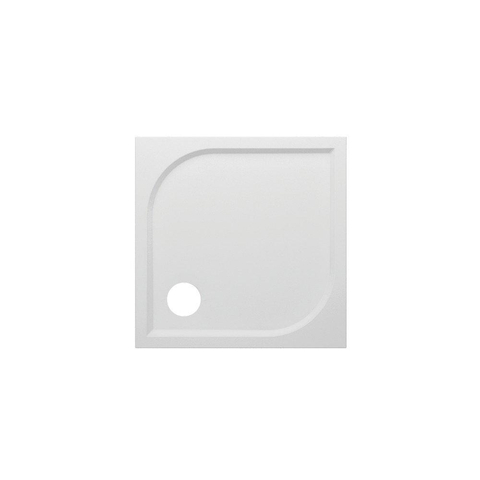 GO by Van Marcke Argon receveur de douche polybéton gelcoat 80x80x3cm carré évacuation D90mm sans jeu de pieds blanc SW288882