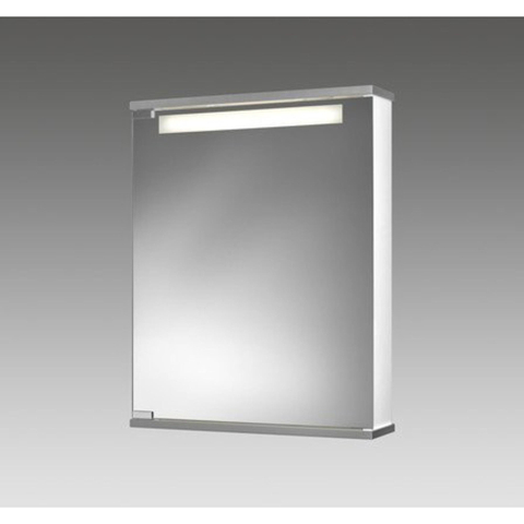 GO by Van Marcke Cento LS armoire de toilette – 50 x 65 x 14 cm – Éclairage fluorescent – avec prise – Blanc SW89881