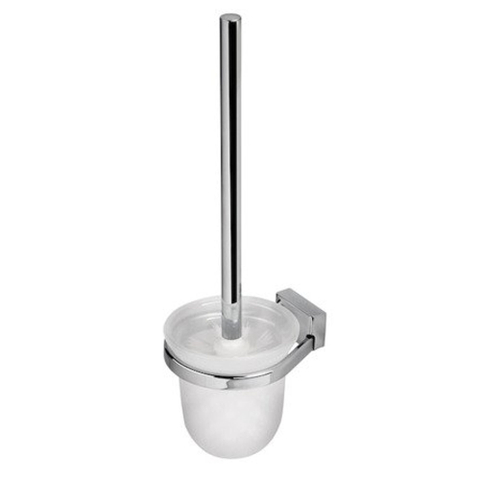 Geesa Hotel Brosse de toilette avec support Chrome (tête de brosse blanche) 0650184